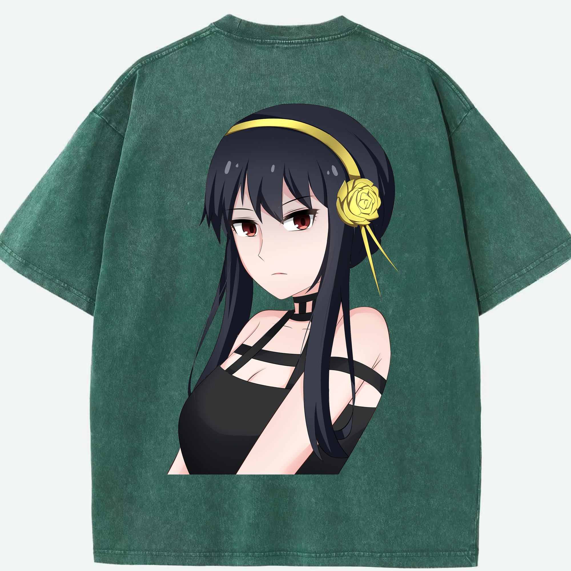 （画像用） SPY×FAMILY间谍家家酒 綿100% ヴィンテージ風 半袖Tシャツ（背面プリント）